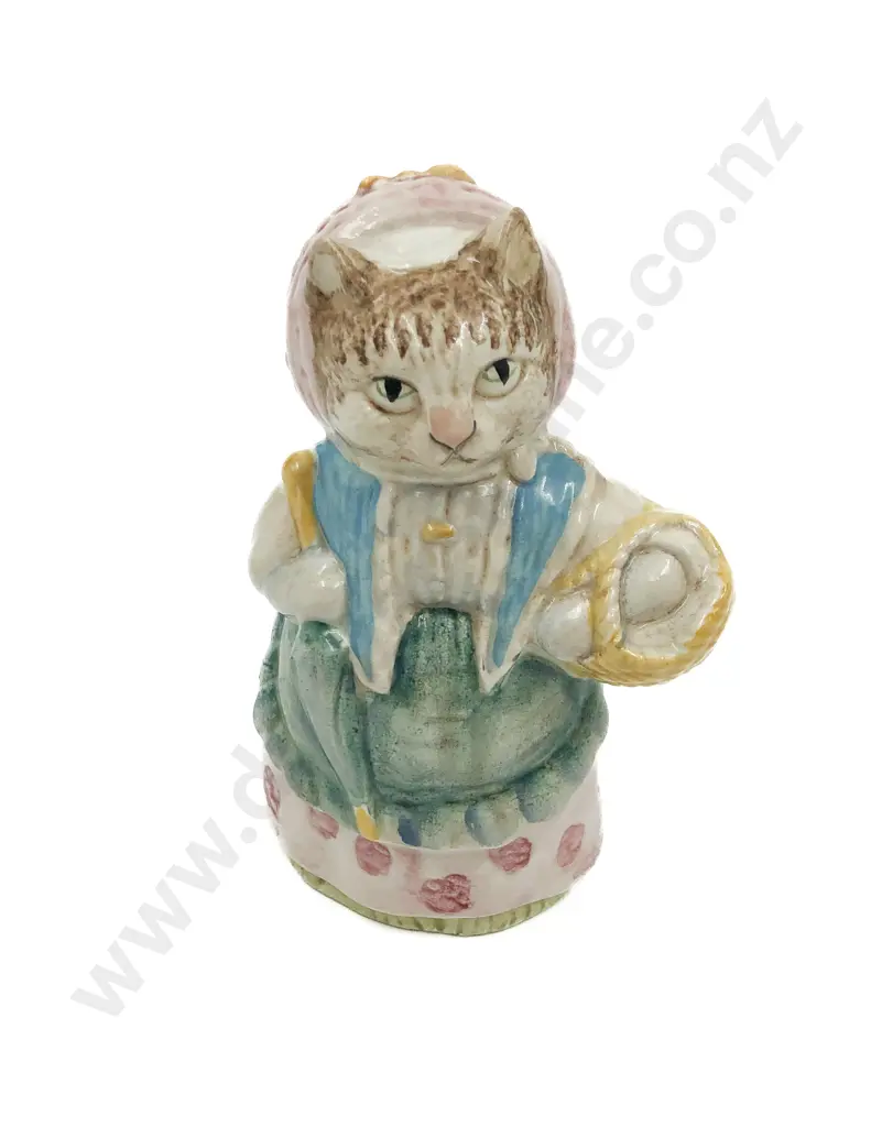 Beswick "Beatrix Potter Cousin Ribby" Figure with Gold Lettering to Base Image 1++