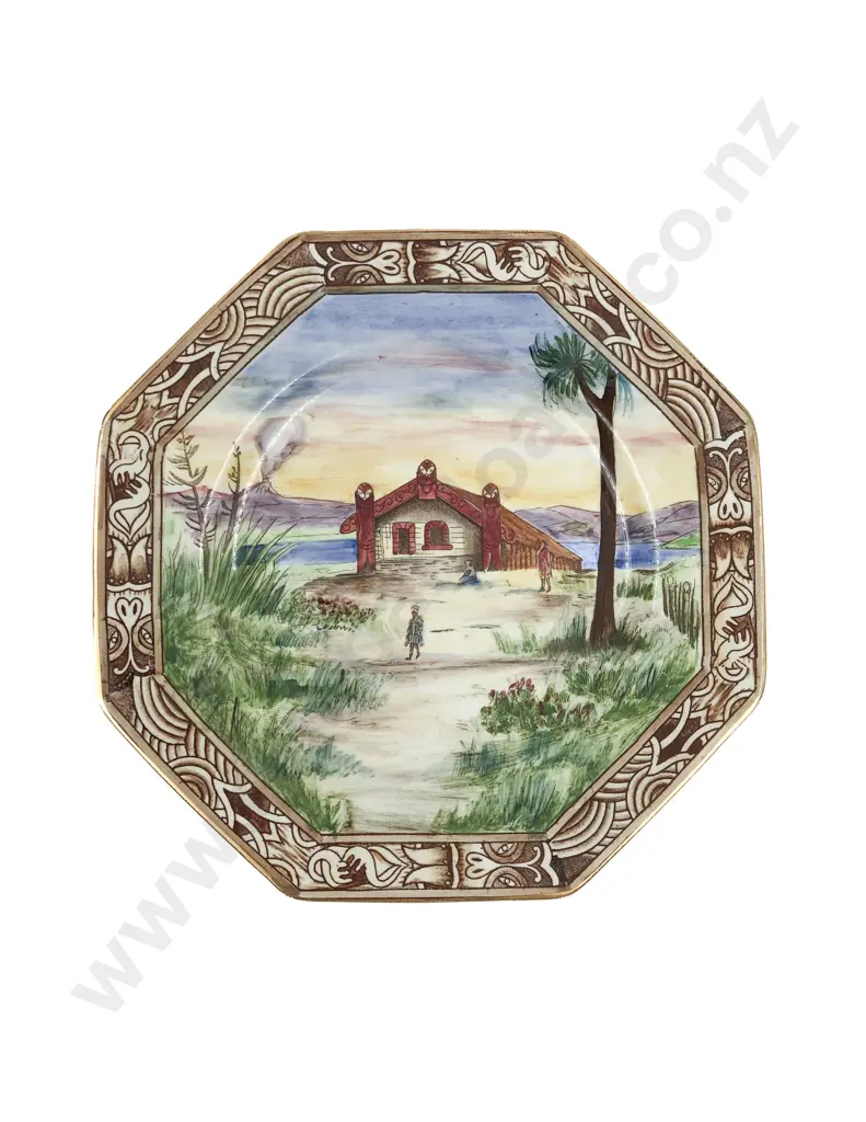 Hand Painted Royal Winton 'Maoriland' Plate Image 1++