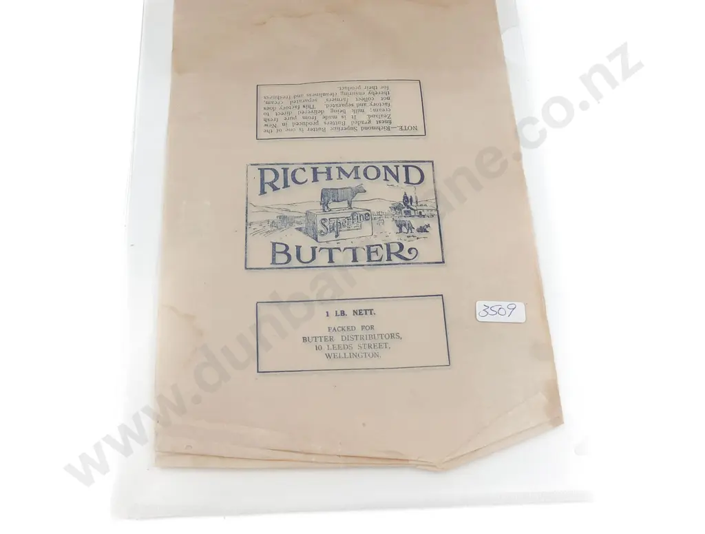 Three Vintage Richmond Butter Packet Labels Image 1++