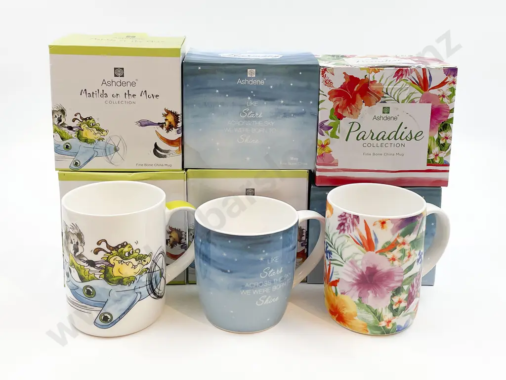 Qty of Assorted As New Boxed Mugs (6) Image 1++