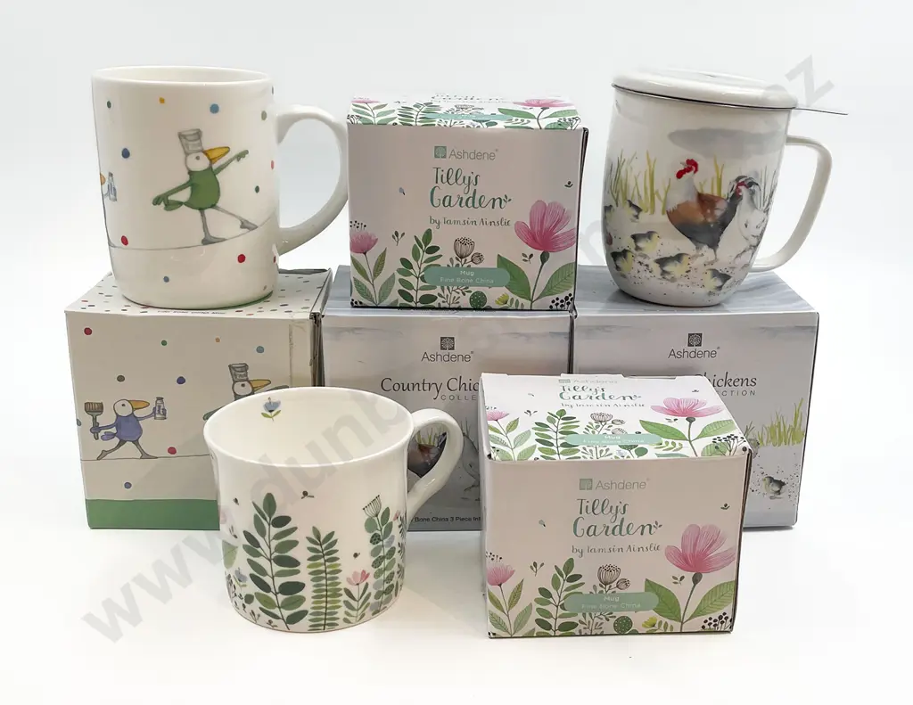Qty of Assorted As New Boxed Mugs (5) Image 1++