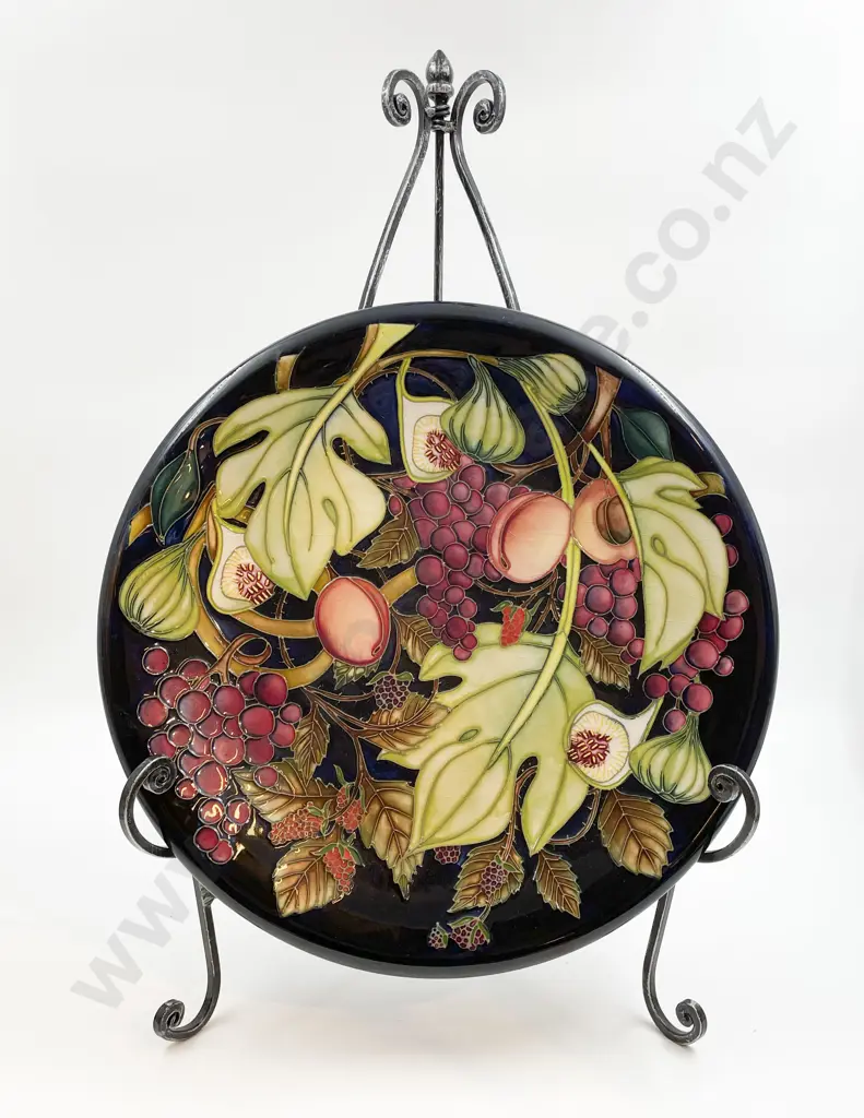 Large Moorcroft Plate with Stand Image 1++