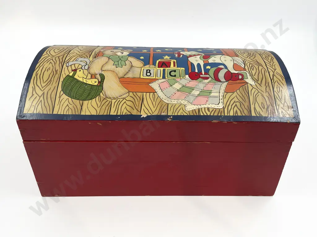 Qty of Assorted Vintage Toys with Toybox and New World Mini Groceries Image 1++