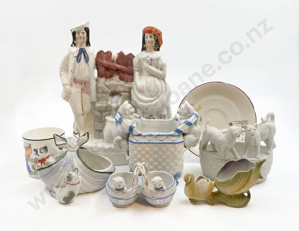Box of Assorted China Figures and Ornaments Image 1++