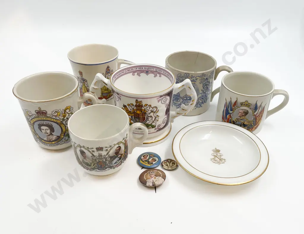 Box of Assorted Fancy China Commemorative Ware Image 1++