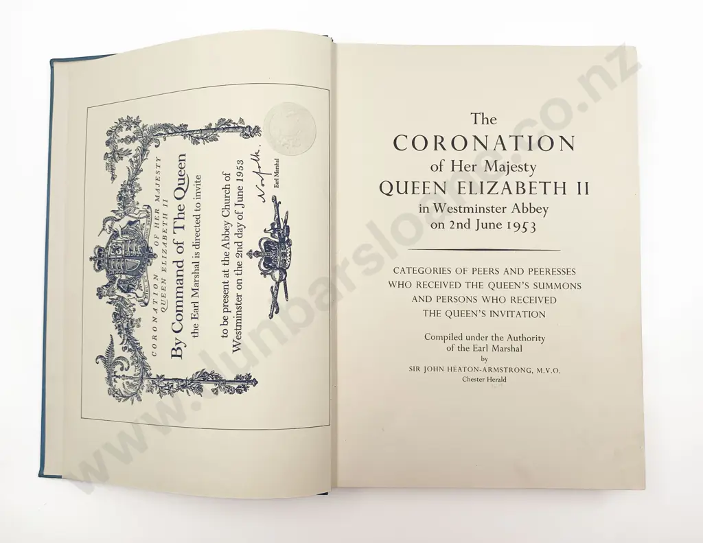 Heaton-Armstrong Sir John - The Coronation of Her Majesty Queen Elizabeth II Image 1++