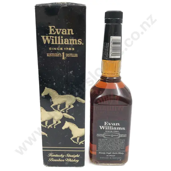 One Evan Williams Kentucky Straight Bourbon Whiskey 750ml boxed