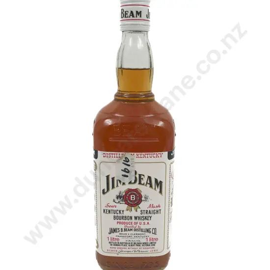 One Jim Beam Kentucky Straight Bourbon Whiskey 1 litre