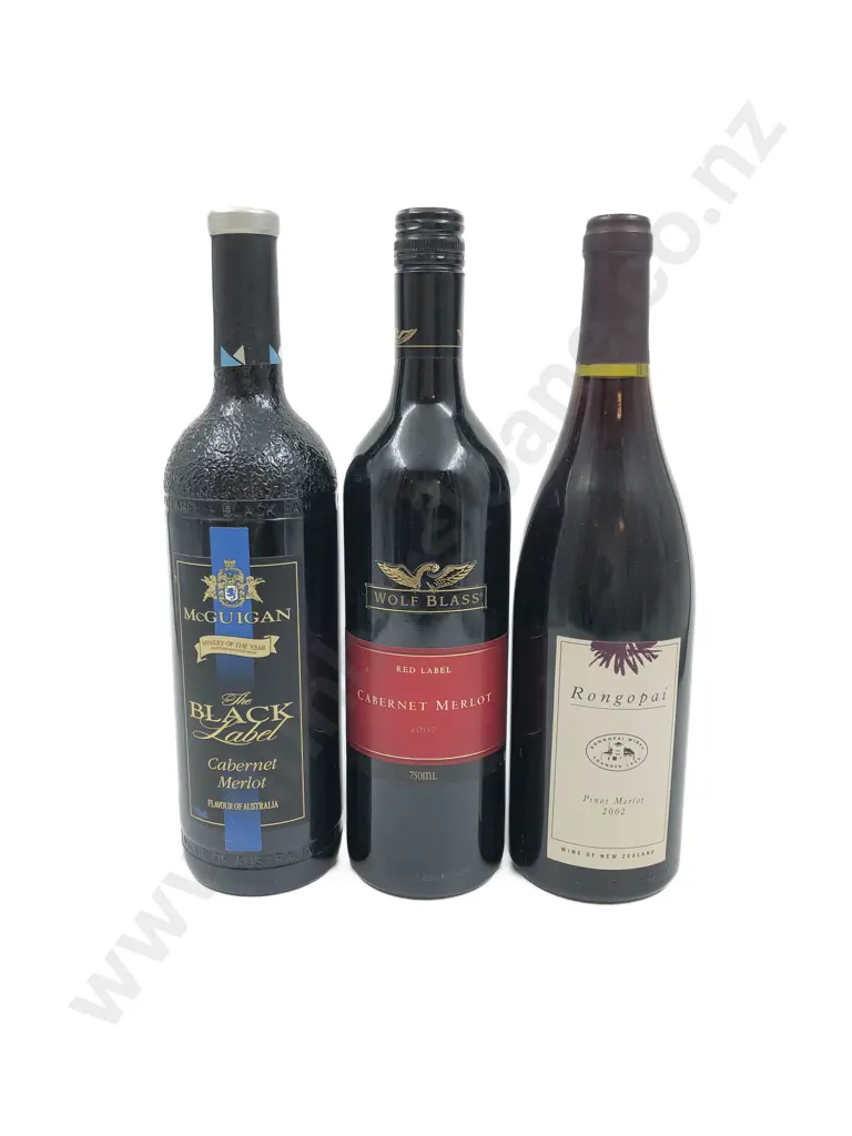 One Bottle NZ Red Wine & Two Australian Red Wine Image 1++