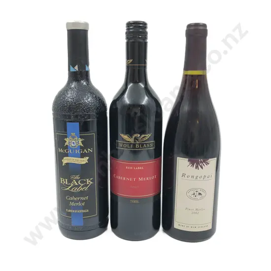 One Bottle NZ Red Wine & Two Australian Red Wine