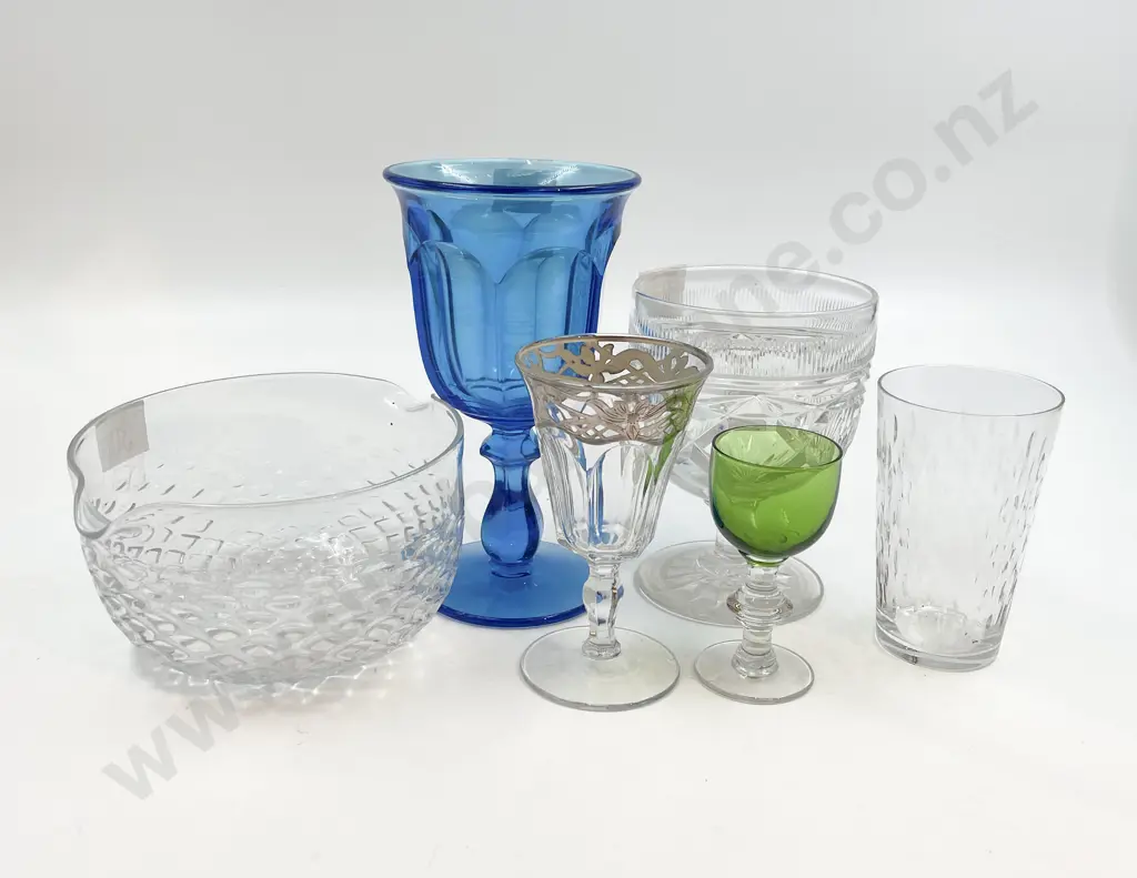 Box of Assorted Antique Glassware Image 1++