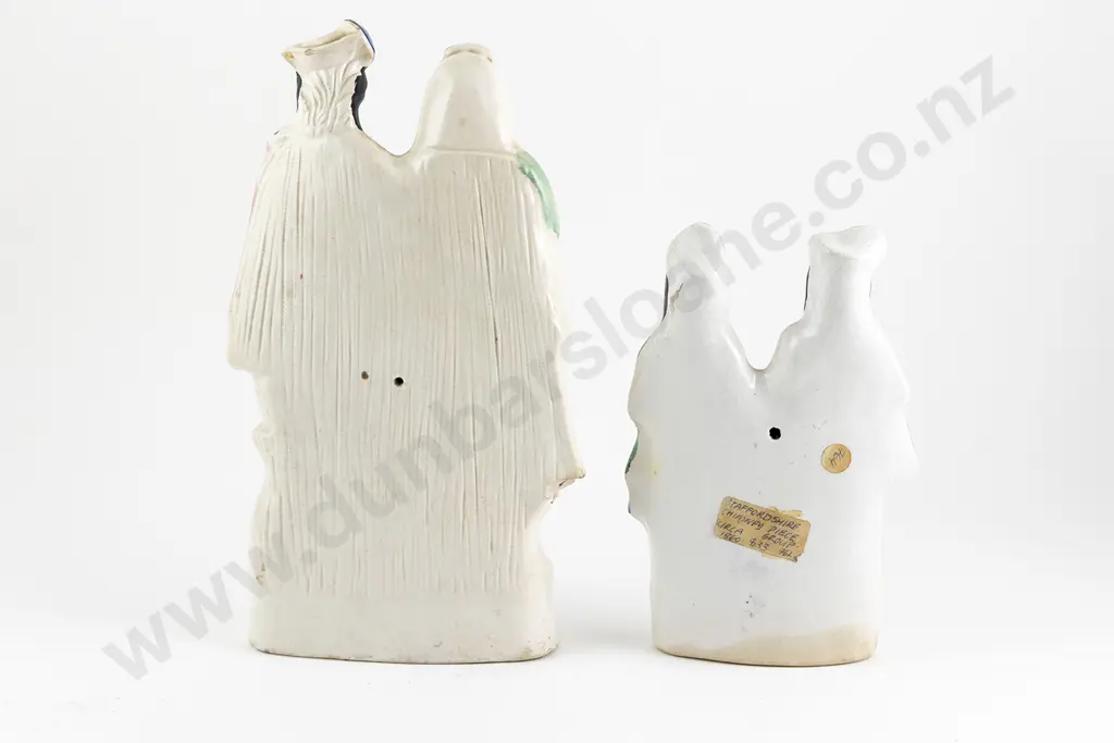 Two Victorian Staffordshire Flatback Figures Image 1++