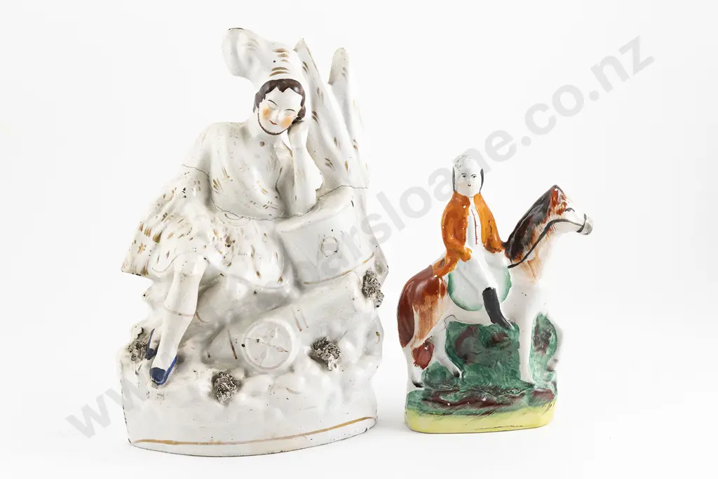 Two Victorian Staffordshire Figures Image 1++