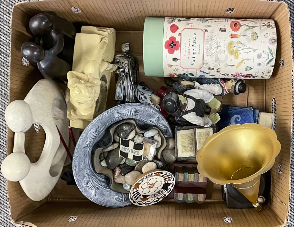 Box of Assorted Ornaments Etc. Image 1++