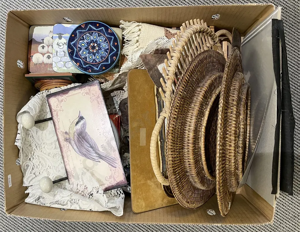 Box of Assorted Decorative Homewares Image 1++