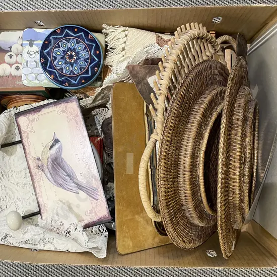 Box of Assorted Decorative Homewares