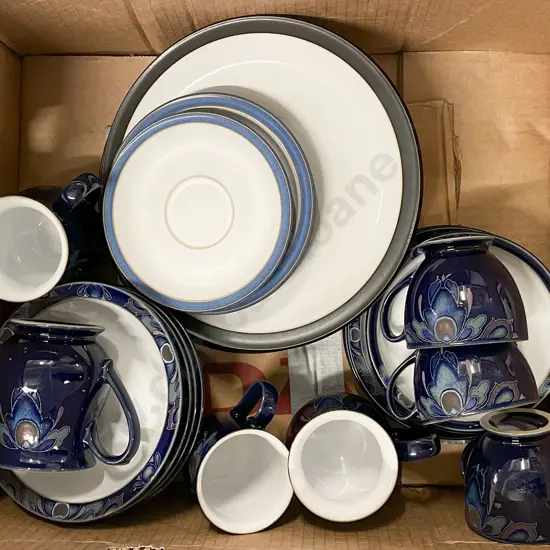 Box of Assorted Denby Stoneware