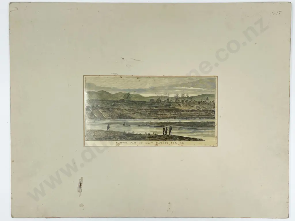 Two Hand Colored NZ Scenic Engravings Image 1++
