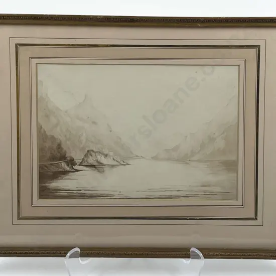 Framed Landscape Work Together With Unframed Work