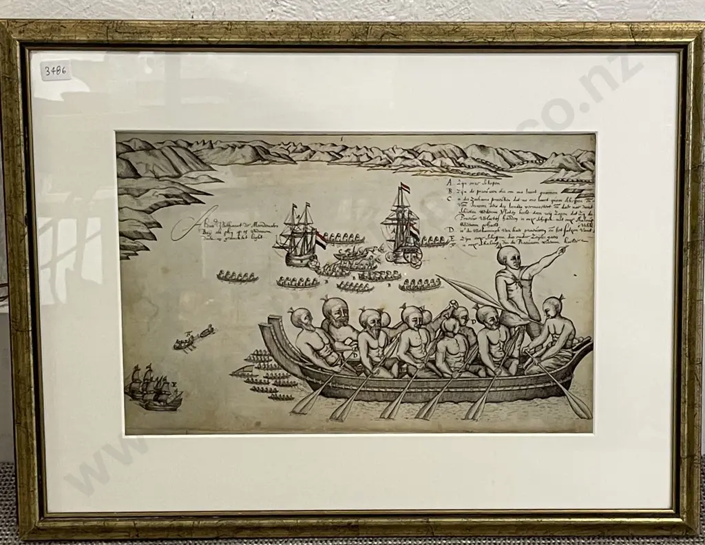 Stack of Three Framed Prints Image 1++