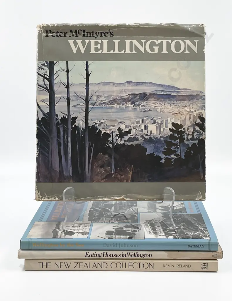 Four Assorted NZ Books Incl. Peter McIntyre's Wellington Image 1++