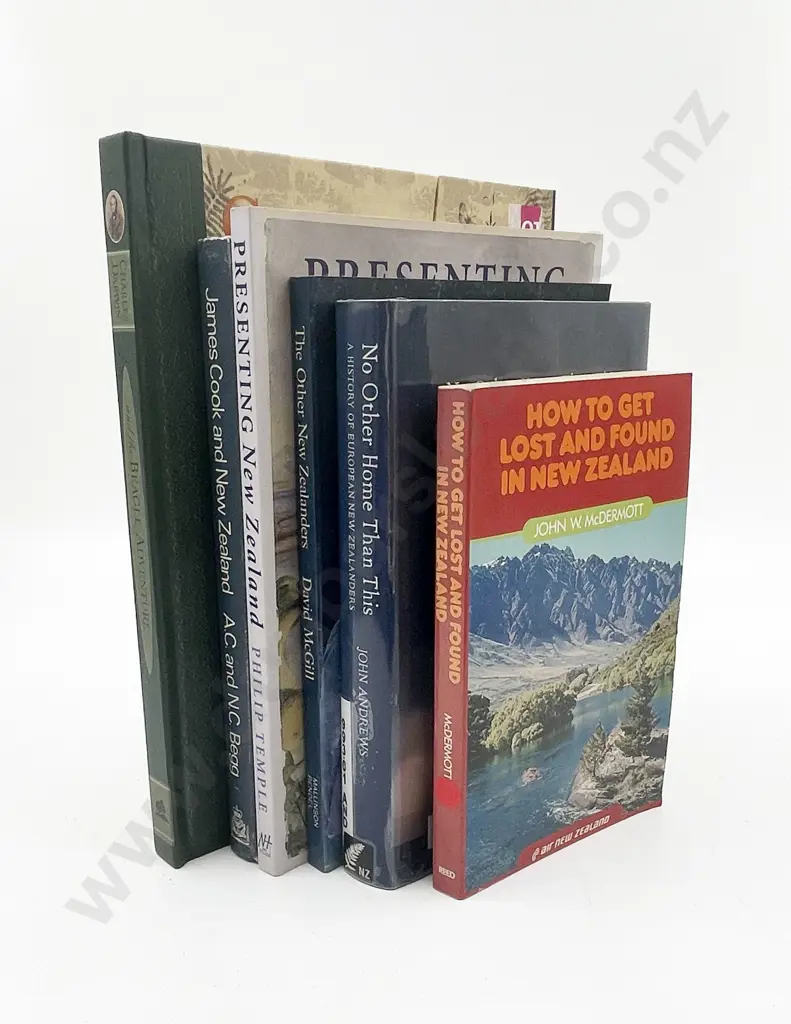 Six Assorted Non-Fiction Mostly NZ Books Incl. James Cook and New Zealand Image 1++