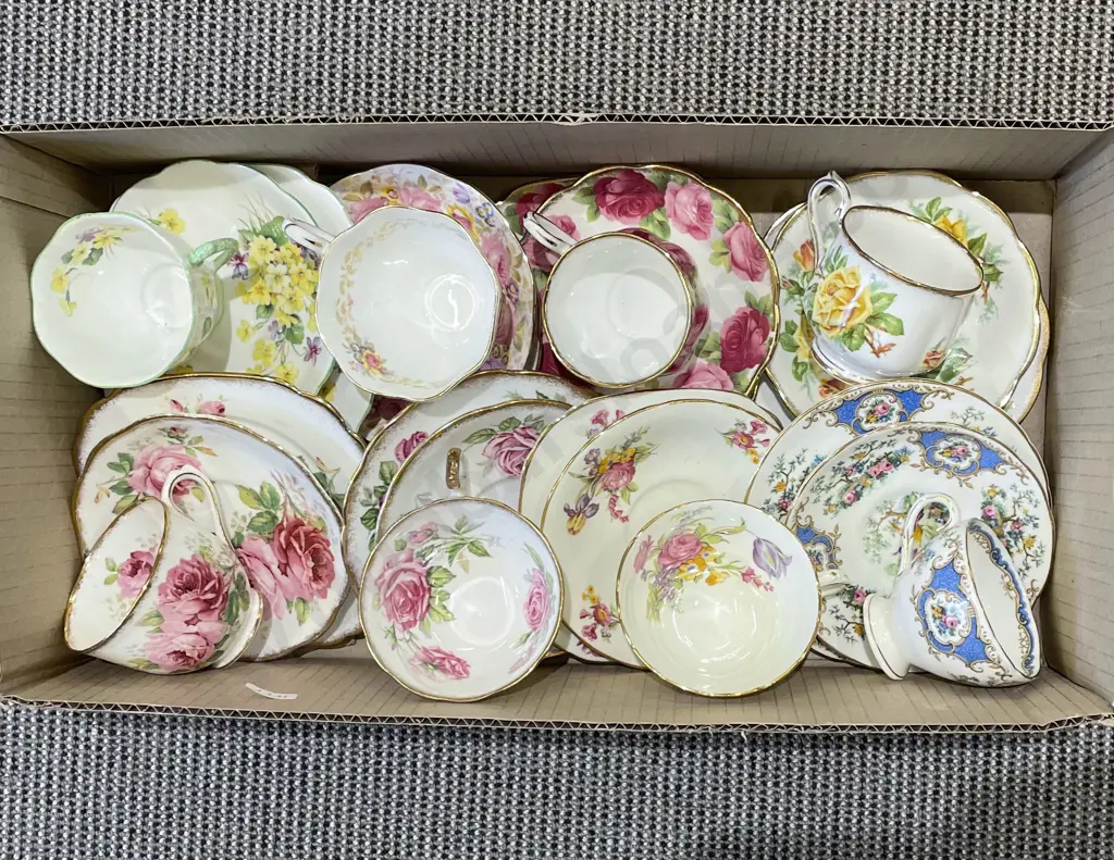 Box of Assorted Fancy China Image 1++