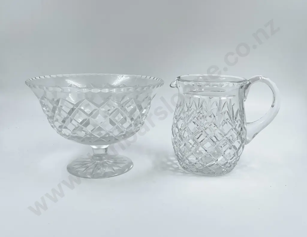 Costa Boda Crystal Bowl with Crystal Jug Image 1++