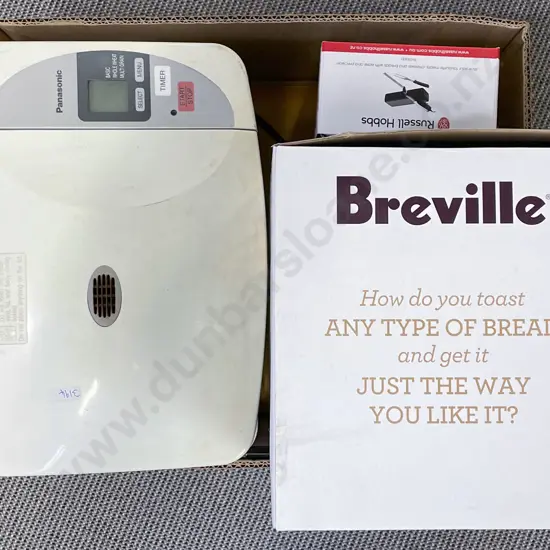 Box including Bread Maker with Toaster Etc
