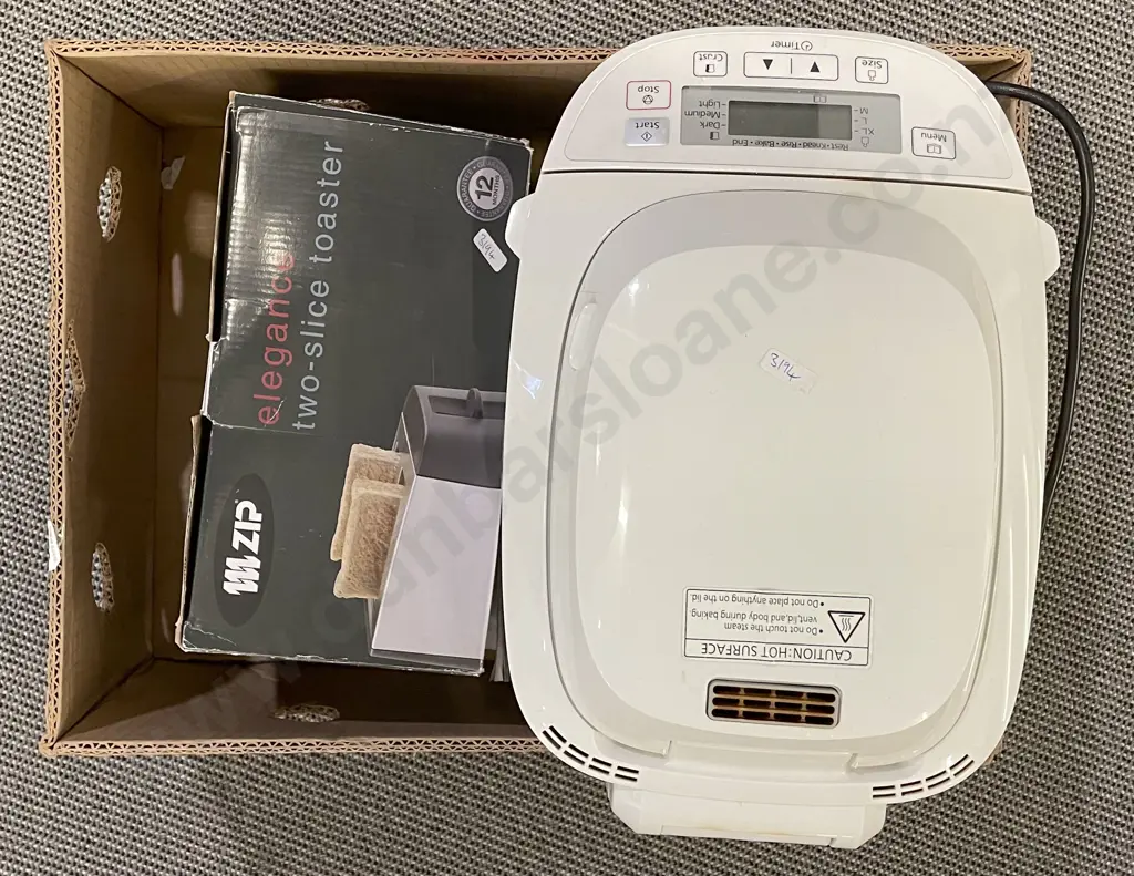 Box including Bread Maker with Toaster Etc Image 1++