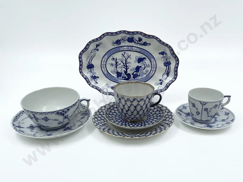 Qty of Blue and White Tea China Including Royal Copenhagen Image 1++