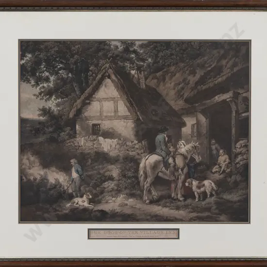 After George Morland - The Door Of The Village Inn