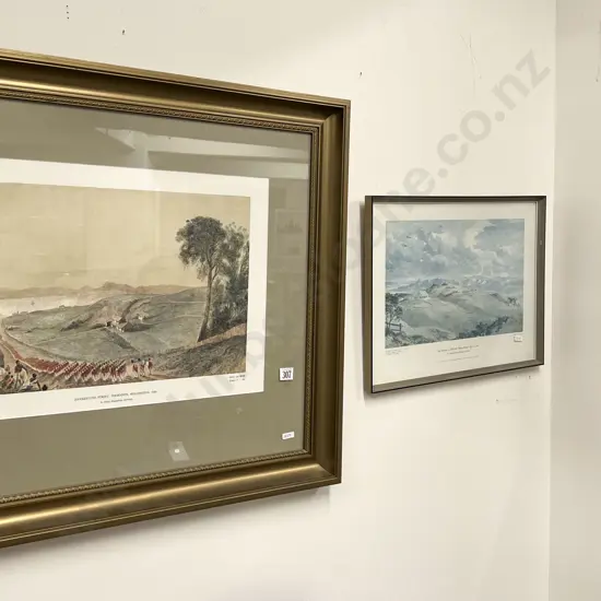 Two Turnbull Library Prints Together With Framed Book Plate