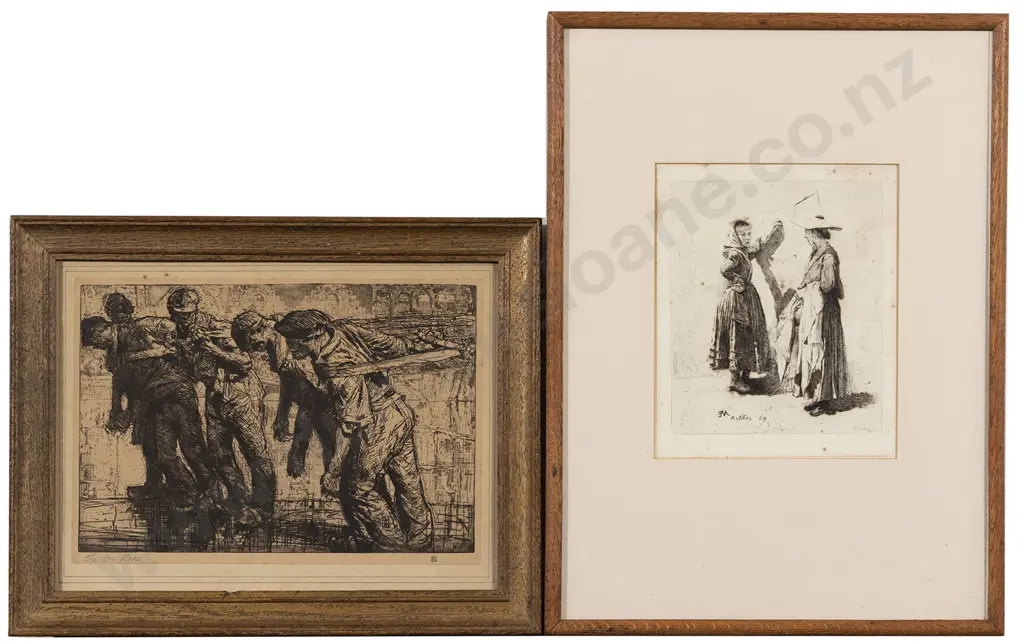 Mid C19th French Engraving French Washerwoman Image 1++