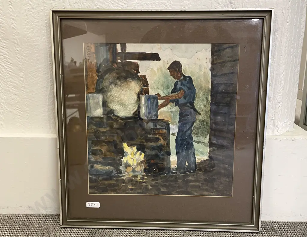 Framed W/C - Signed CSJ Image 1++