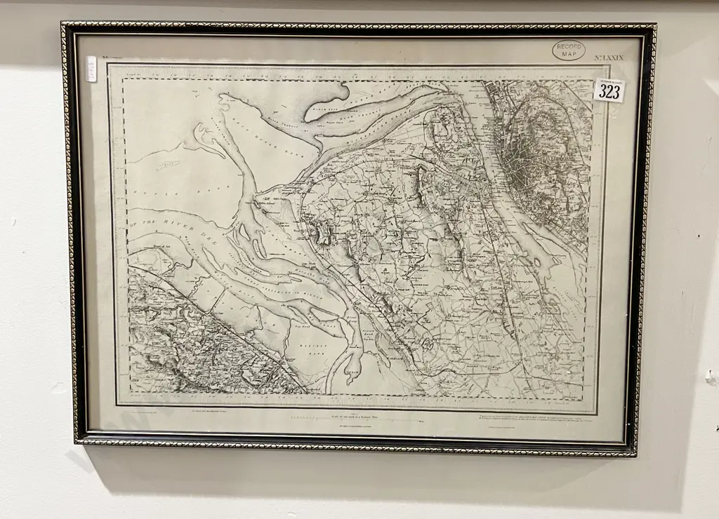 Vintage Repro. Print of Map Image 1++
