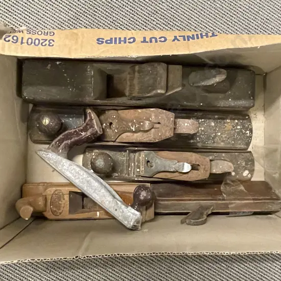 Box of Assorted Vintage Planers