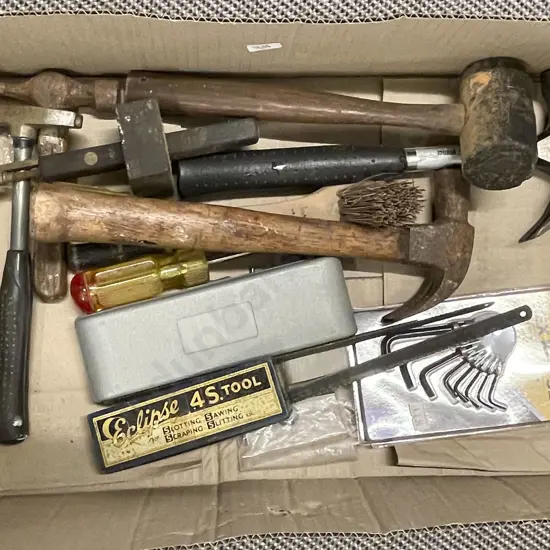 Box of Assorted Vintage Tools