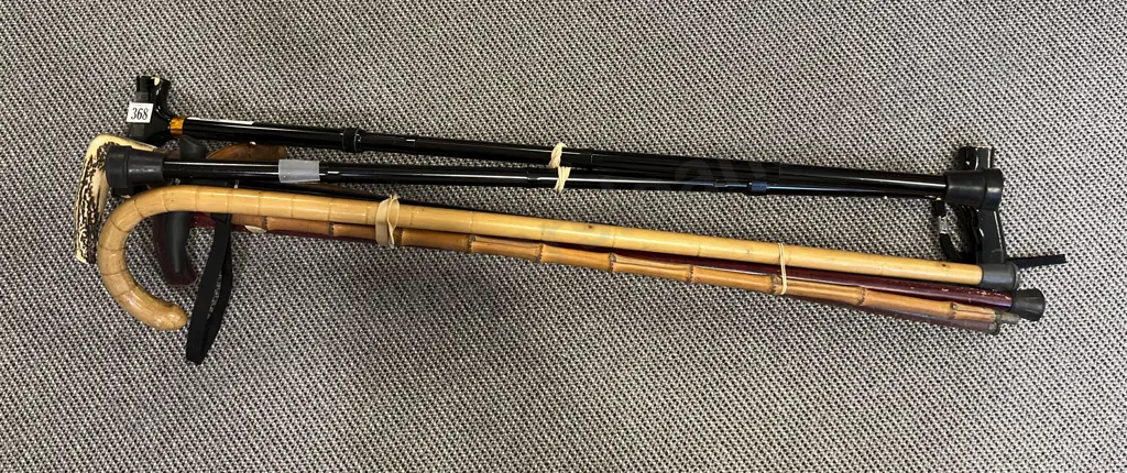 Qty of Assorted Walking Sticks including Horn Handle Image 1++