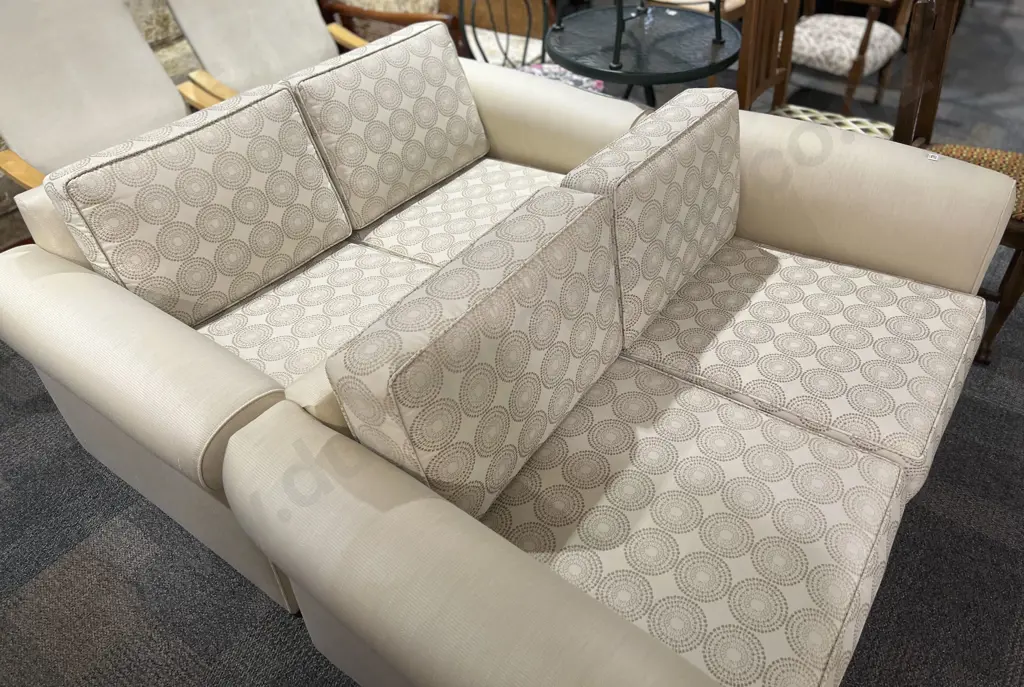 Pair of Modern Upholstered Two Seater Sofas Image 1++