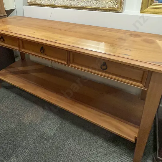 Three Drawer Recycled Rimu Buffet Table