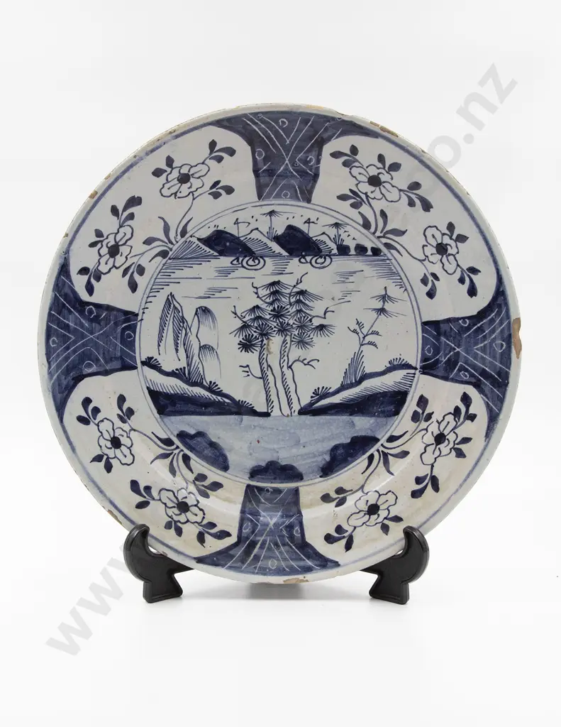 C18th Dutch Delft Charger Image 1++