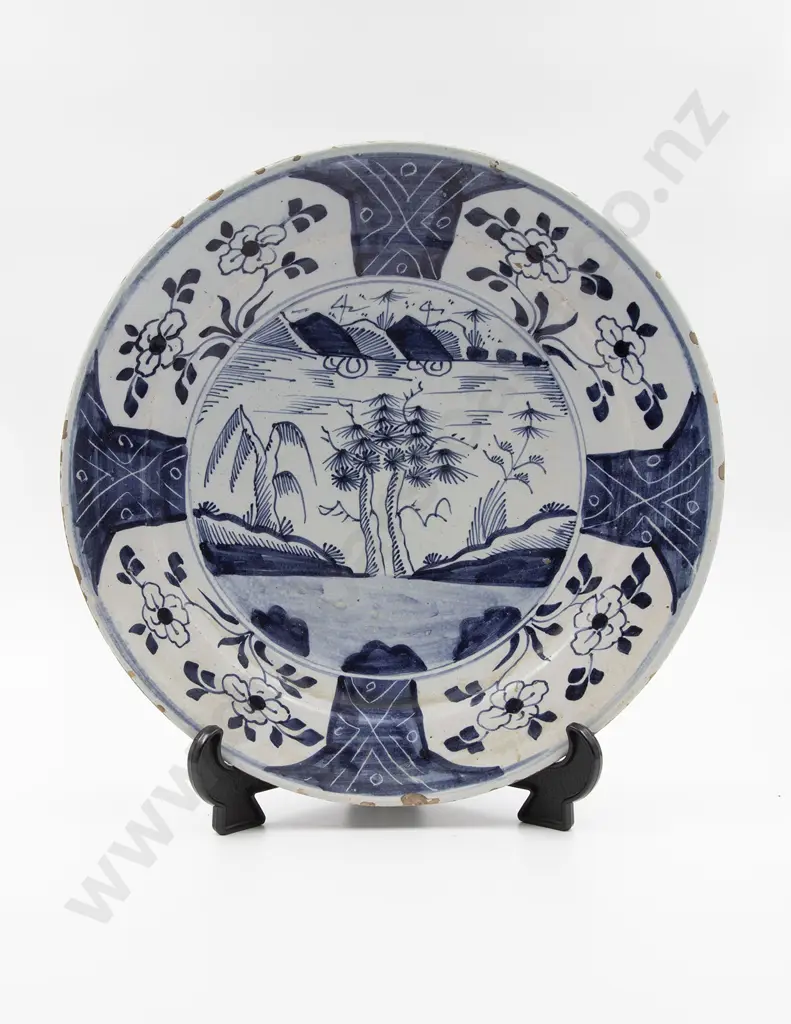 C18th Dutch Delft Charger Image 1++