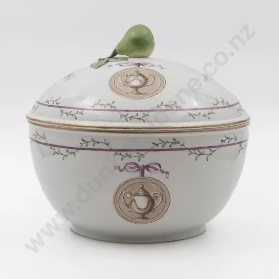 Large Early C20th Dresden Lidded Tureen