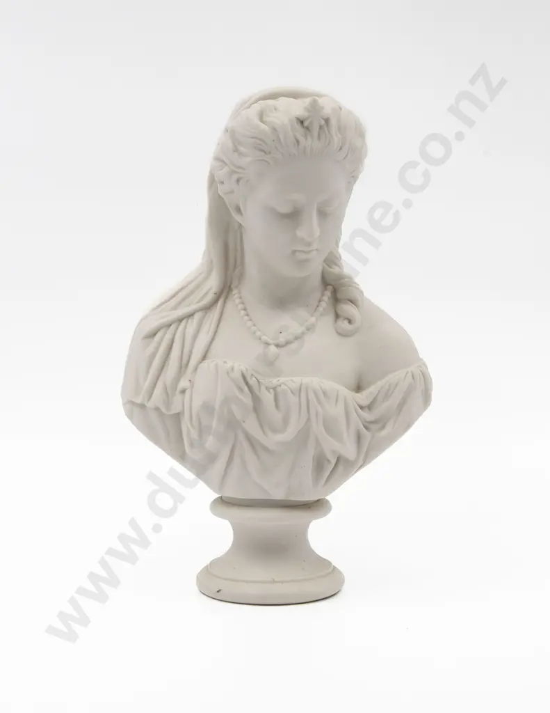 Victorian James and Thomas Bevington Parian Bust of Juliet Image 1++