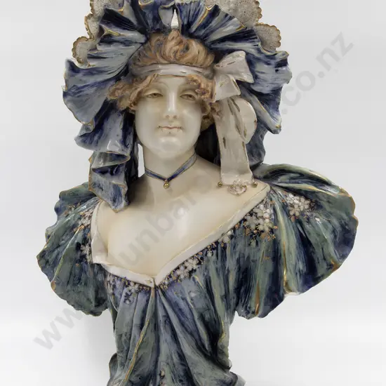 C1890's Eduard Stellmacher Female Bust