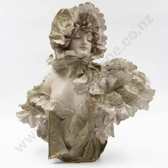 C1890's Eduard Stellmacher Female Bust
