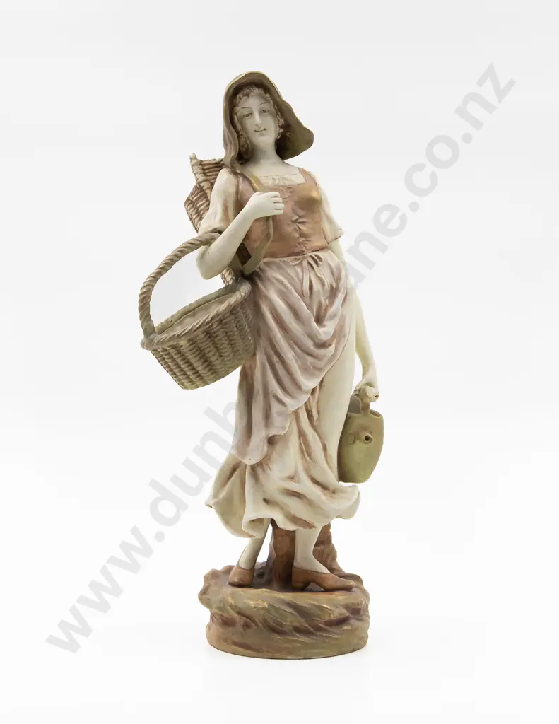Austrian Amphora Figure of Country Maid Image 1++