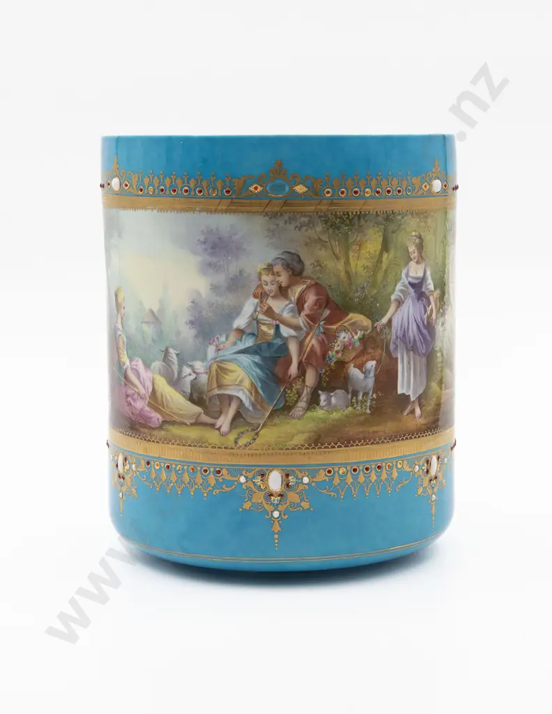 Late C19th Sevres Pattern Jardiniere Image 1++