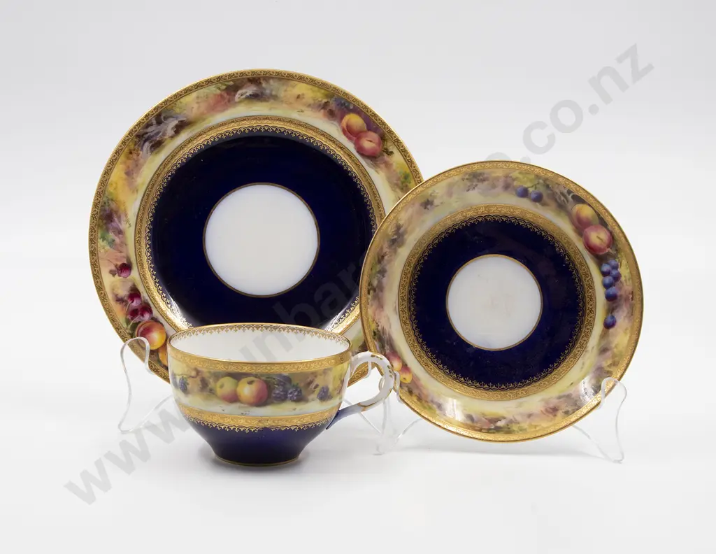 Royal Worcester Tea Cup Saucer and Plate Image 1++